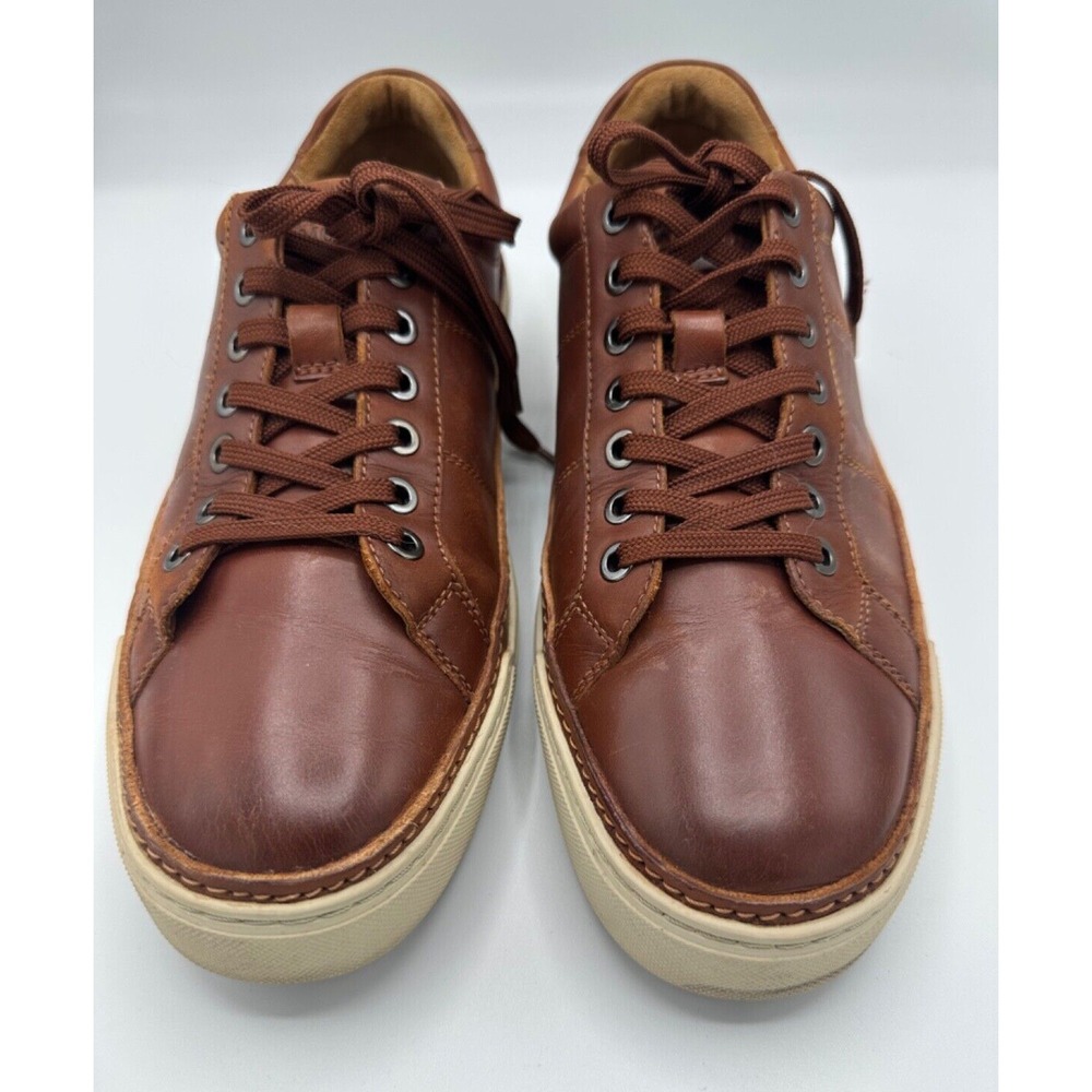 ALLEN EDMONDS Porter City Derby Lace-up Leather Sneakers in Chili Men's 9D
